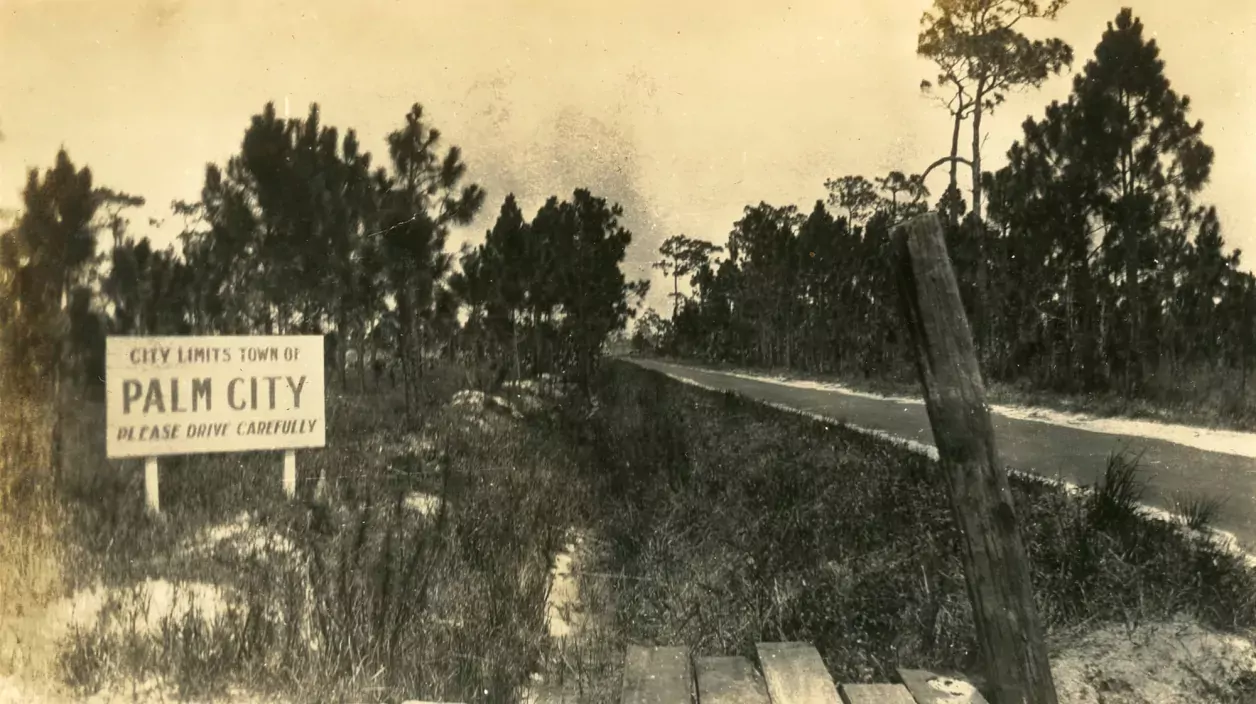 Palm City Road, 1930, Martin Digital History